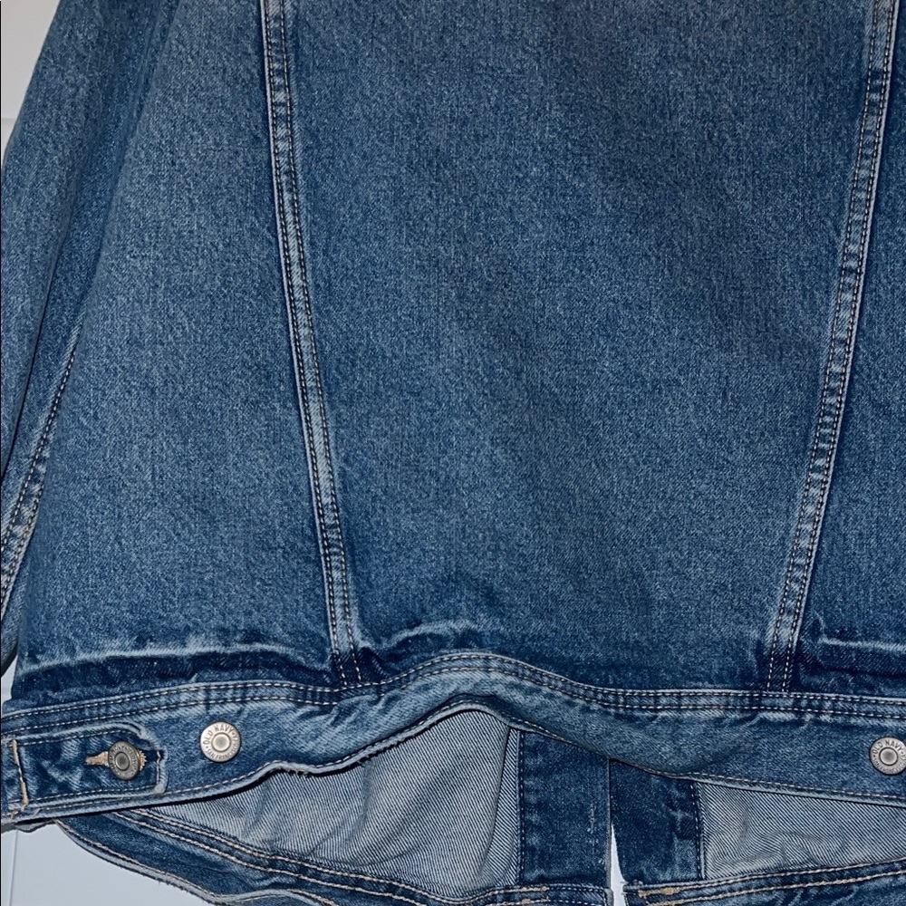 Old Navy Blue Denim Jean Jacket - Women's Casual Button Front - Picture 9 of 9